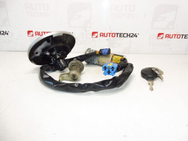 Sada Zámků Peugeot 206 1 Klíč 4162EZ 4162NR